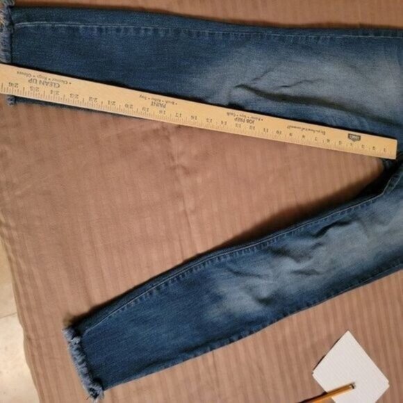 KUT FROM THE KLOTH Womens Denim Blue Jeans Skinny Frayed Hem Sz 10 KP701… - Picture 9 of 14